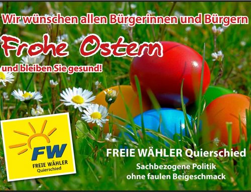 Wir wünschen allen Bürgerinnen und Bürgern Frohe Ostern