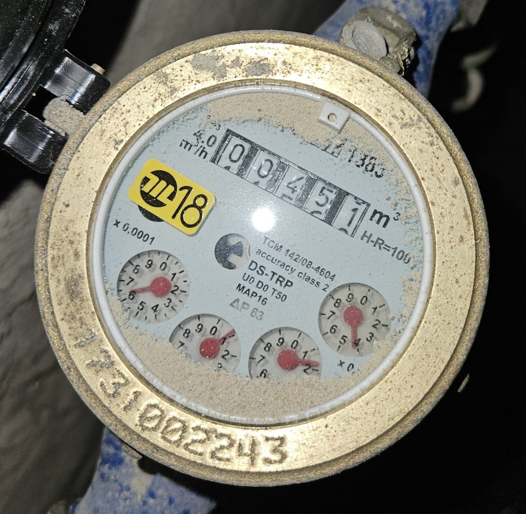 Wasserzähler zum 31.12.2025 ablesen